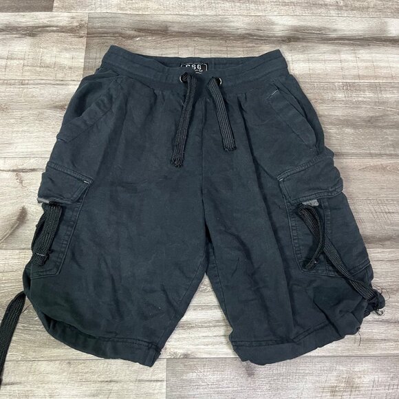 CSG Athletic Champs Mid Rise Cargo Shorts Dark Grey Black Men’s Size M - Picture 1 of 7
